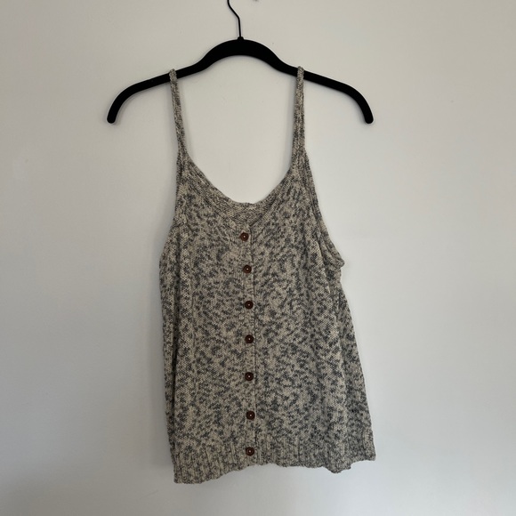 Madewell Sweater Tank Top - Button Detail on Back - Picture 2 of 3